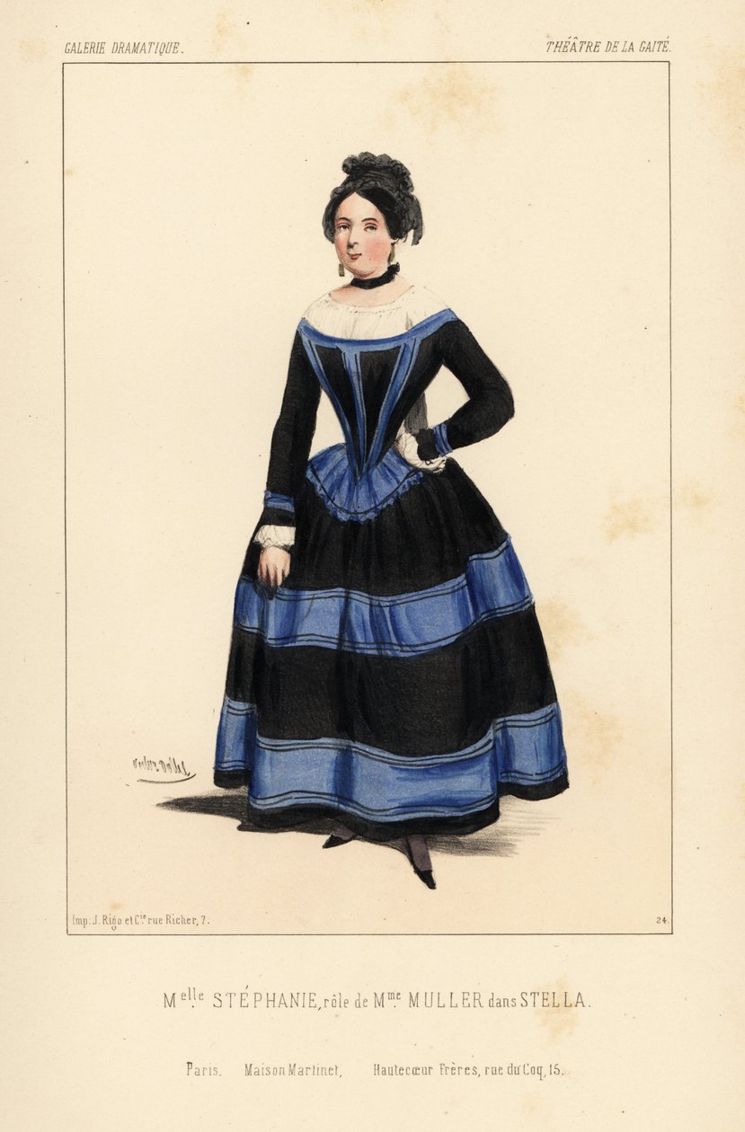 Miss Stephanie as Madame Muller in Stella, Theatre de la Gaite by Unbekannter Künstler