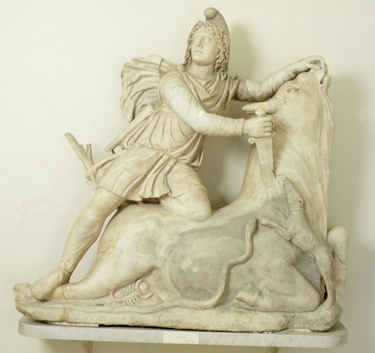 Mithras Sacrificing the Bull, Marble relief, Roman, 2nd century by Unbekannt