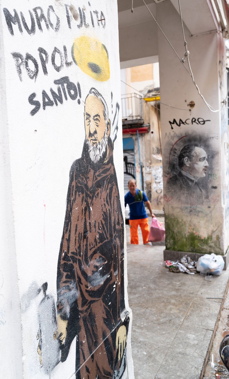 Monk with Paint Spray and Marlon Brando by Benjamin Baud