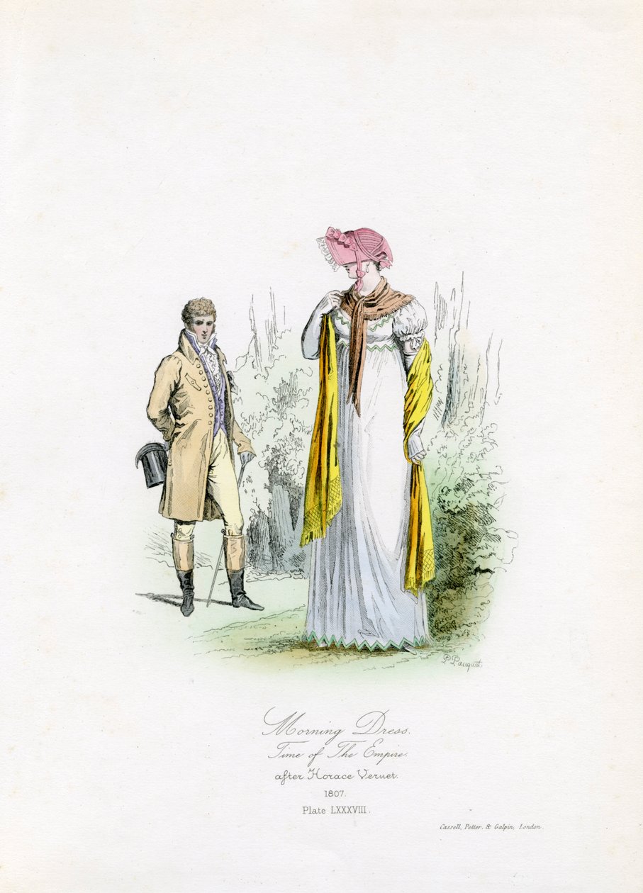 Morning Dress during the time of the Empire by Unbekannter Künstler