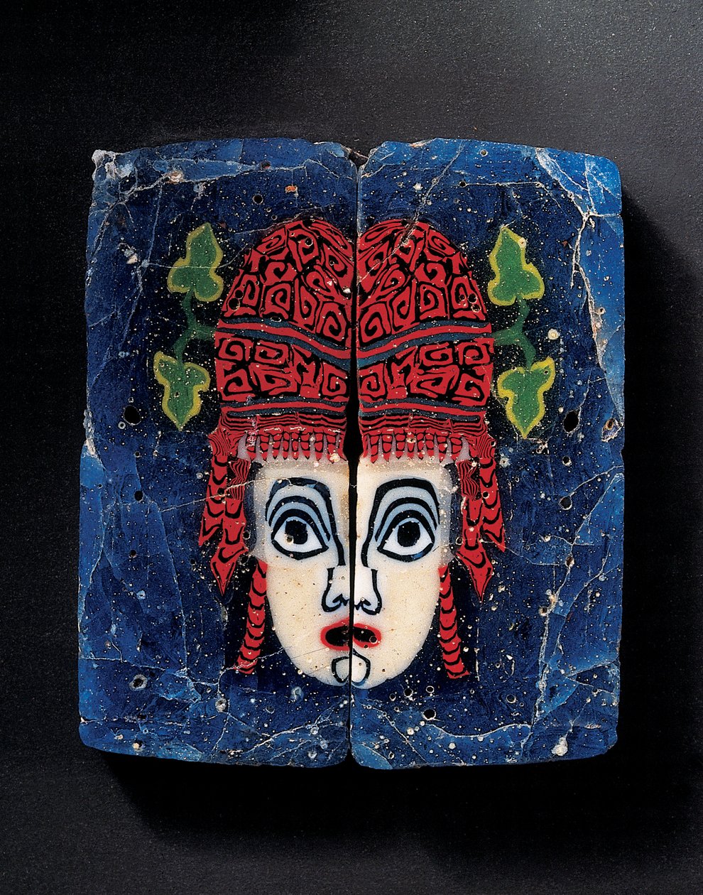 Mosaic Inlay of a New Comedy Maenad Mask, Romano-Egyptian, c.1st Century BC by Unbekannt