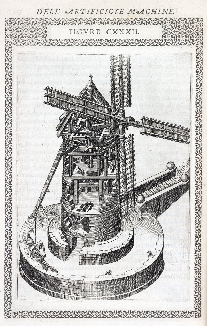 Wheat Mill, Section Showing Functioning by Unbekannt
