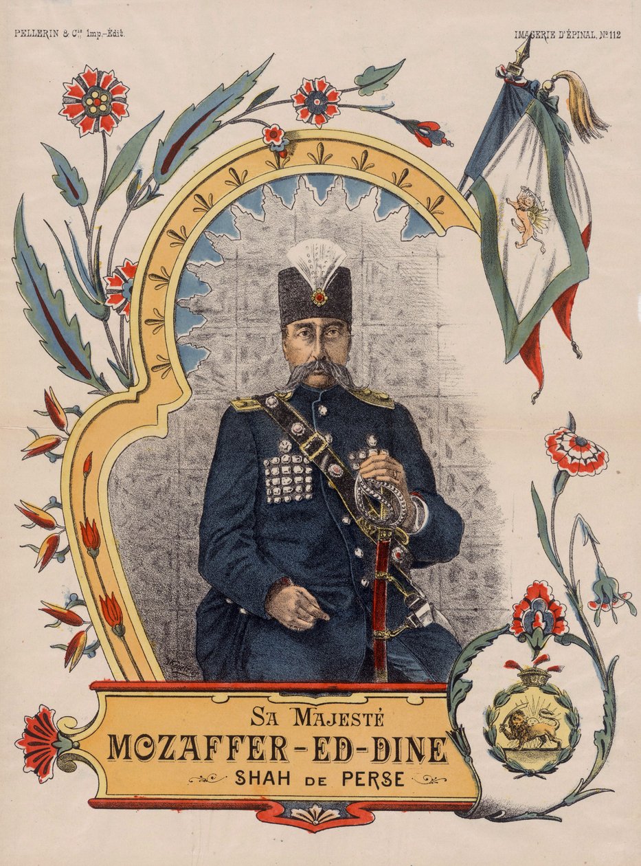 Mozaffar ad-Din Shah Qajar by Unbekannt