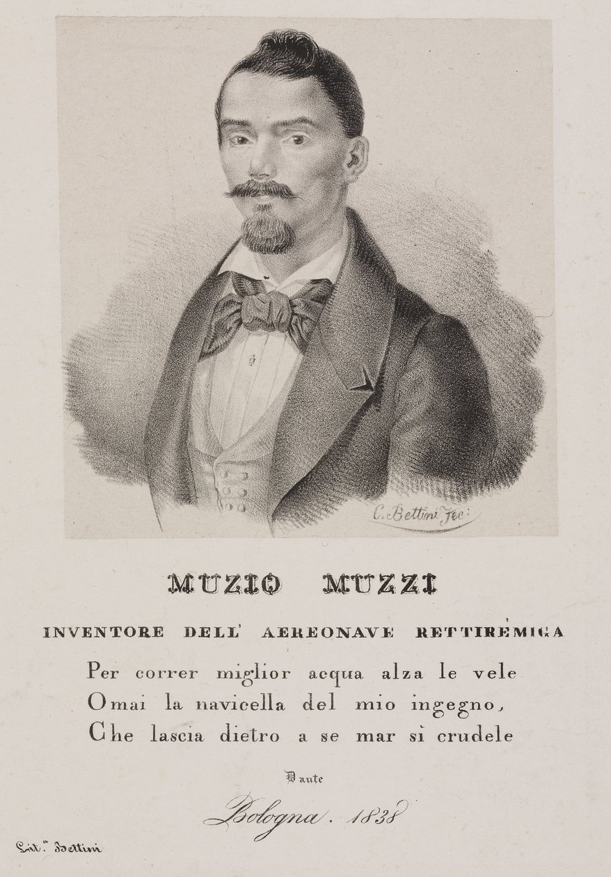 Muzio Muzzi, Italian balloonist by Unbekannt