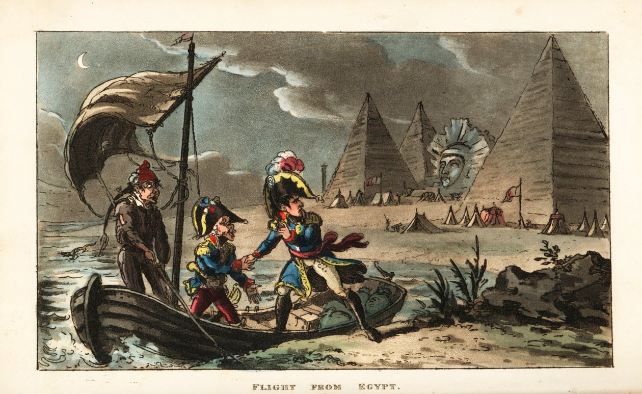 Napoleon Bonaparte abandoning the Revolutionary Army in Egypt by Unbekannter Künstler