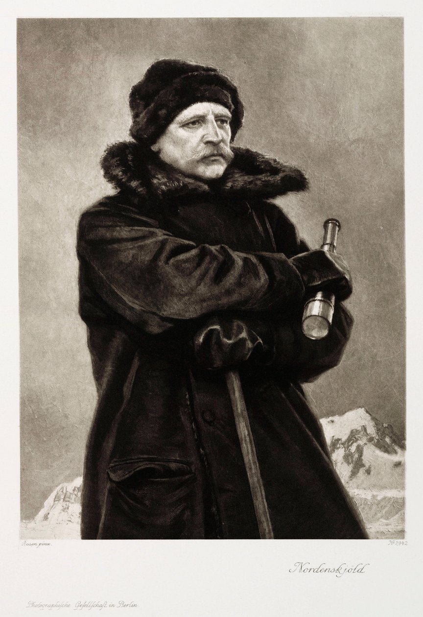 Nils Adolf Erik Nordenskjold, Swedish Geologist and Arctic Explorer, c 1880s by Unbekannt