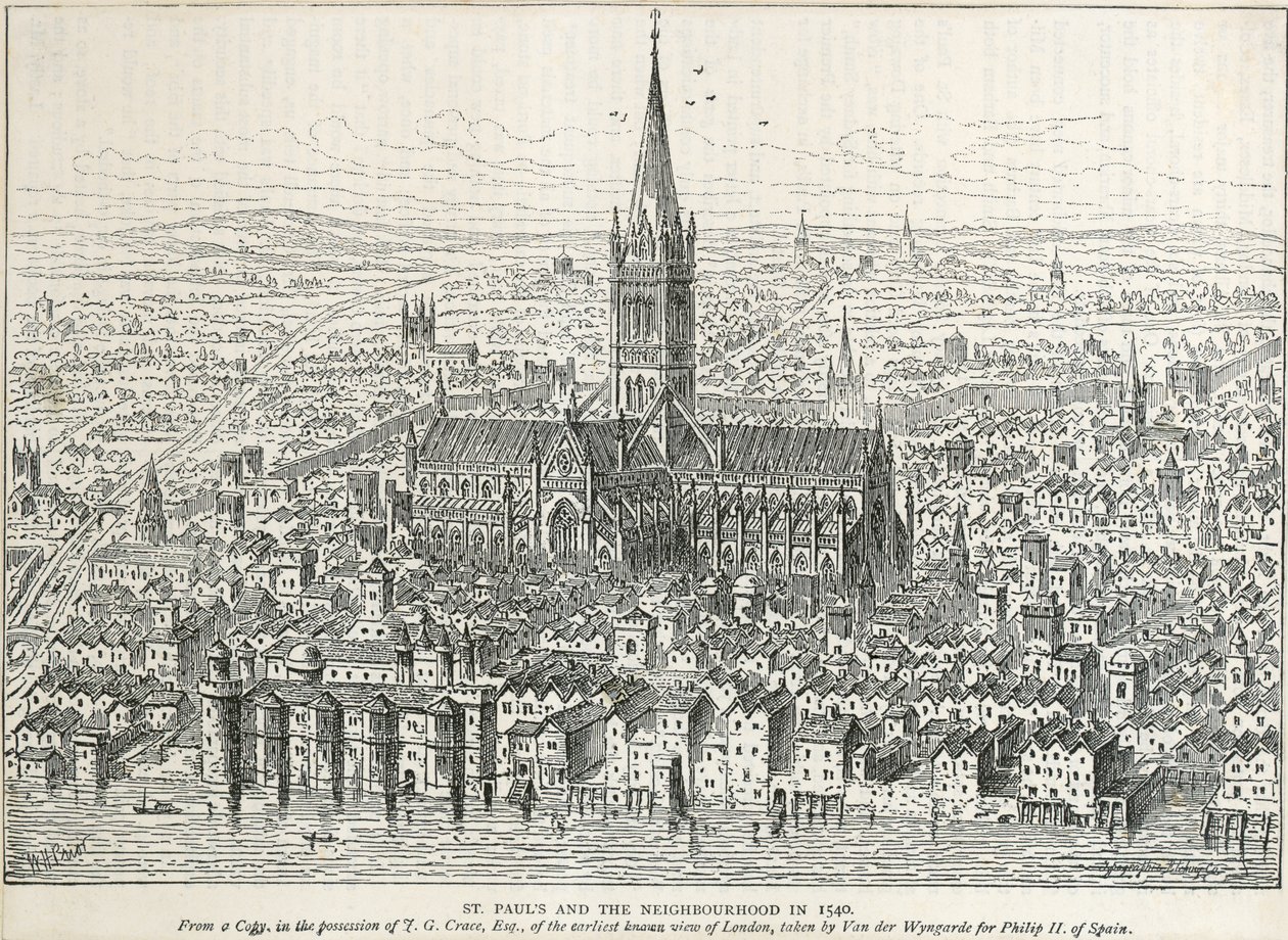 Old St Pauls by Unbekannter Künstler