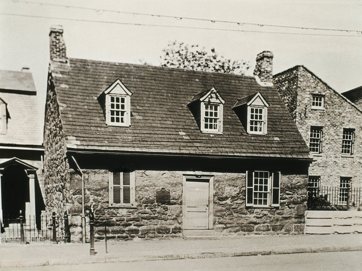Old Stone House (1737) the oldest house in Richmond (United States) transformed today into a museum dedicated to Edgar Allan Poe by Unbekannt