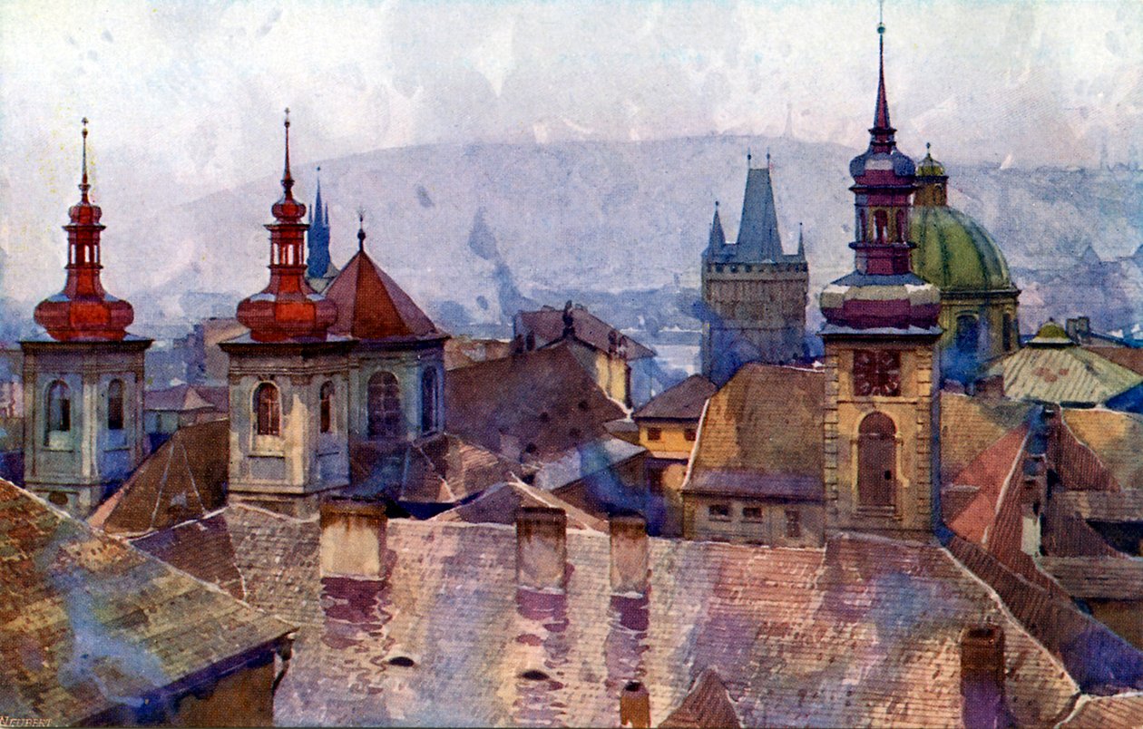 Old Town, Prague by Unbekannter Künstler