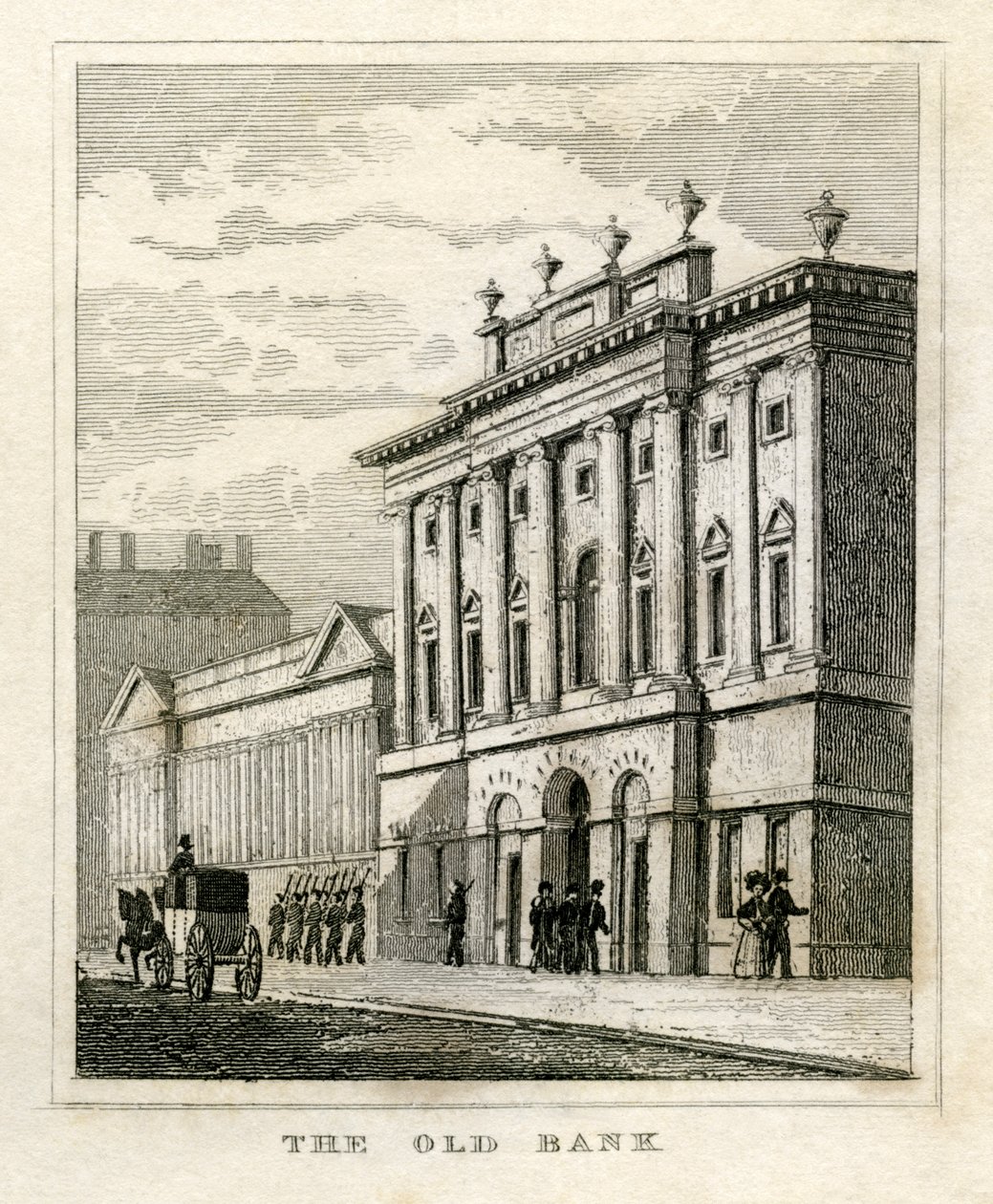 Old Front of the Bank of England Prior to 1835 by Unbekannt