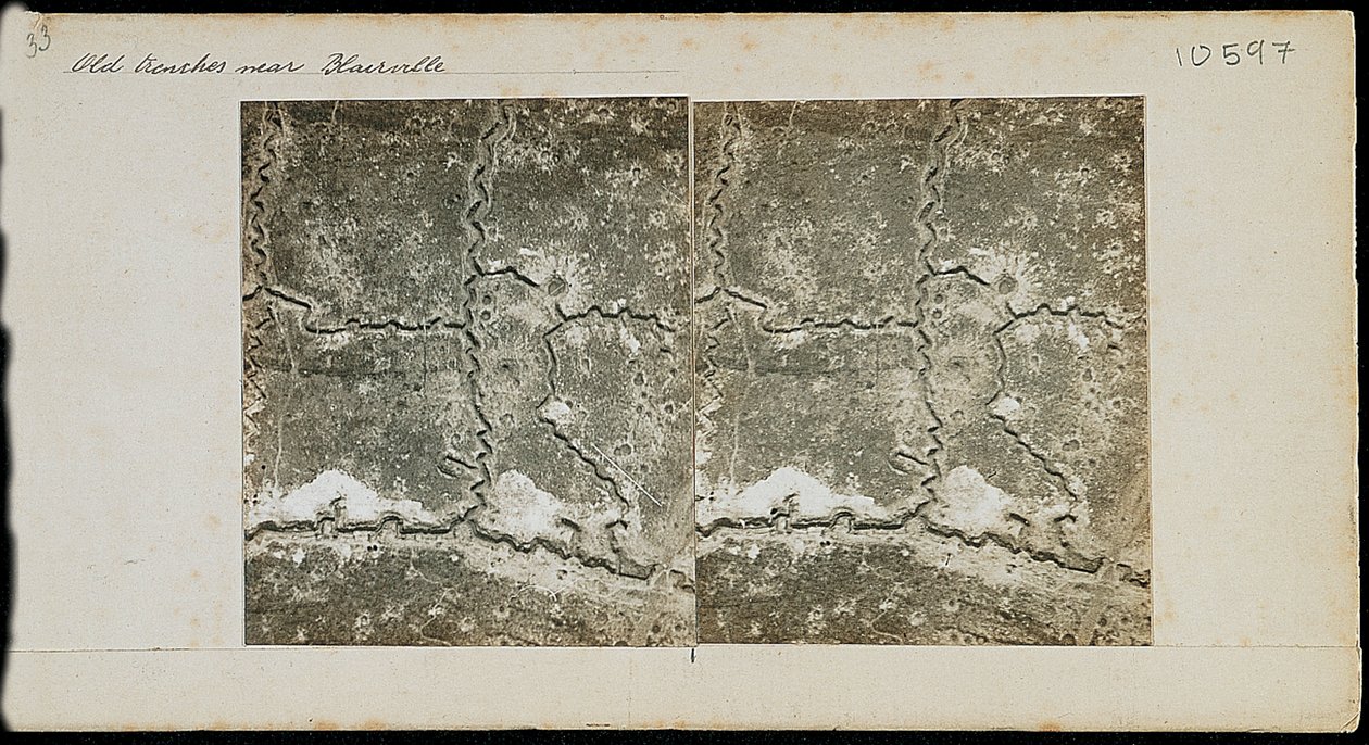 Old trenches near Blairville, France, c 1917-1918 by Unbekannt