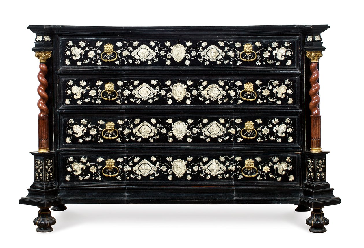 One of a Pair of North Italian Commodes, Probably Venice by Unbekannt