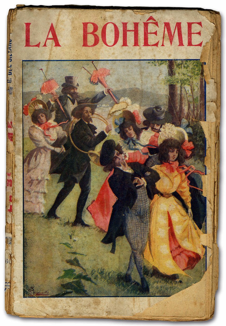 Opera libretto of La Boheme by Giacomo Puccini. 1896 by Unbekannter Künstler