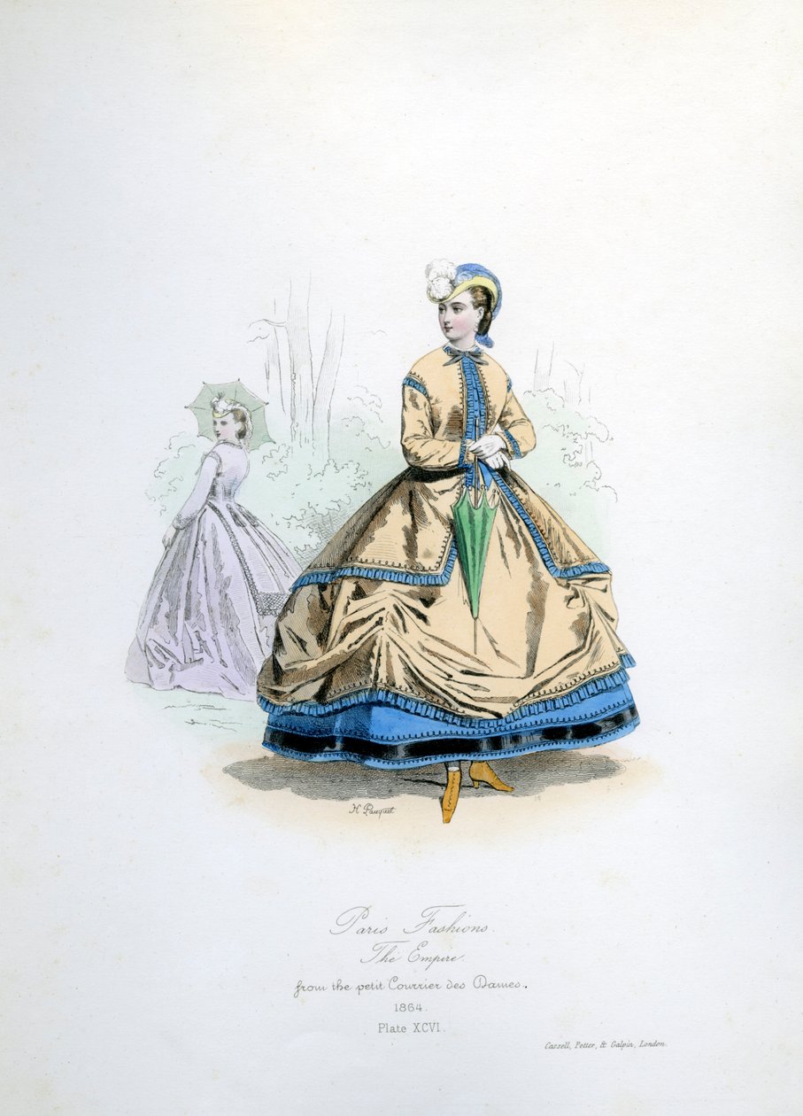 Paris Fashions at the time of the Second Empire by Unbekannter Künstler