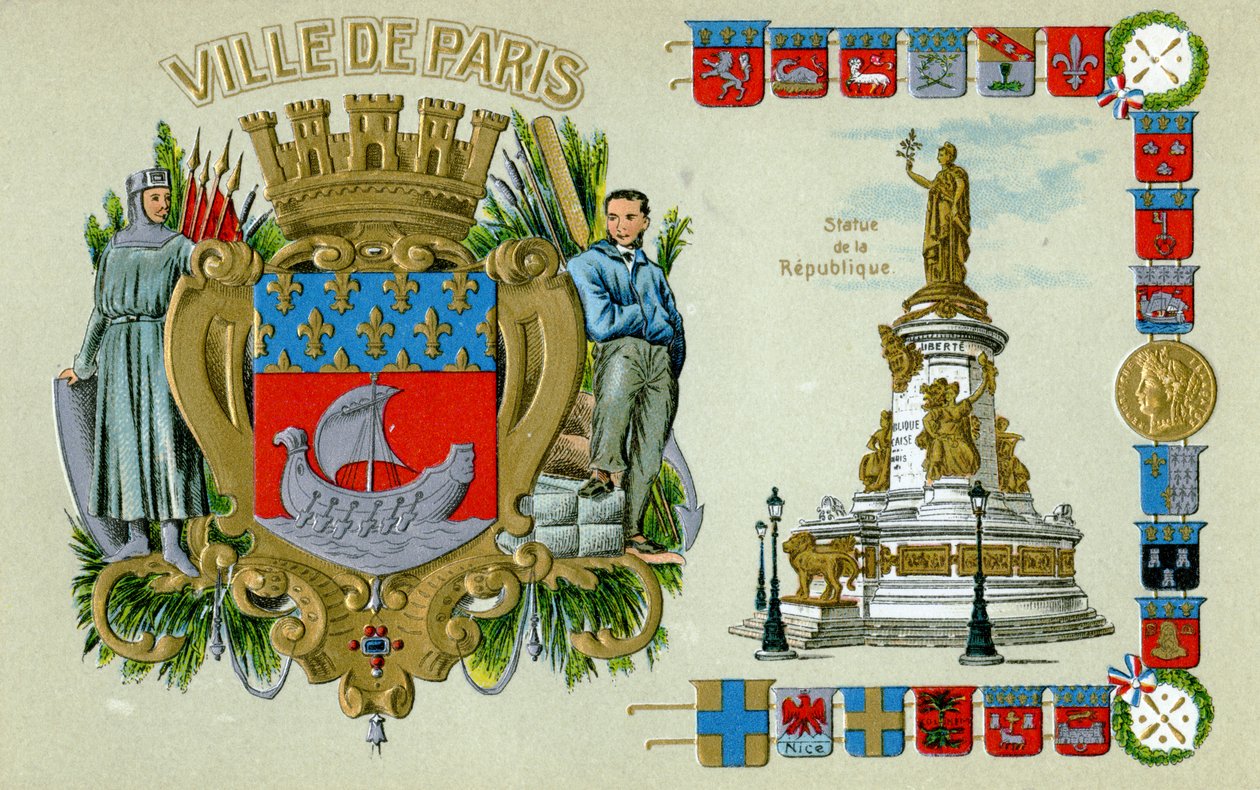 Paris Postcard by Unbekannter Künstler
