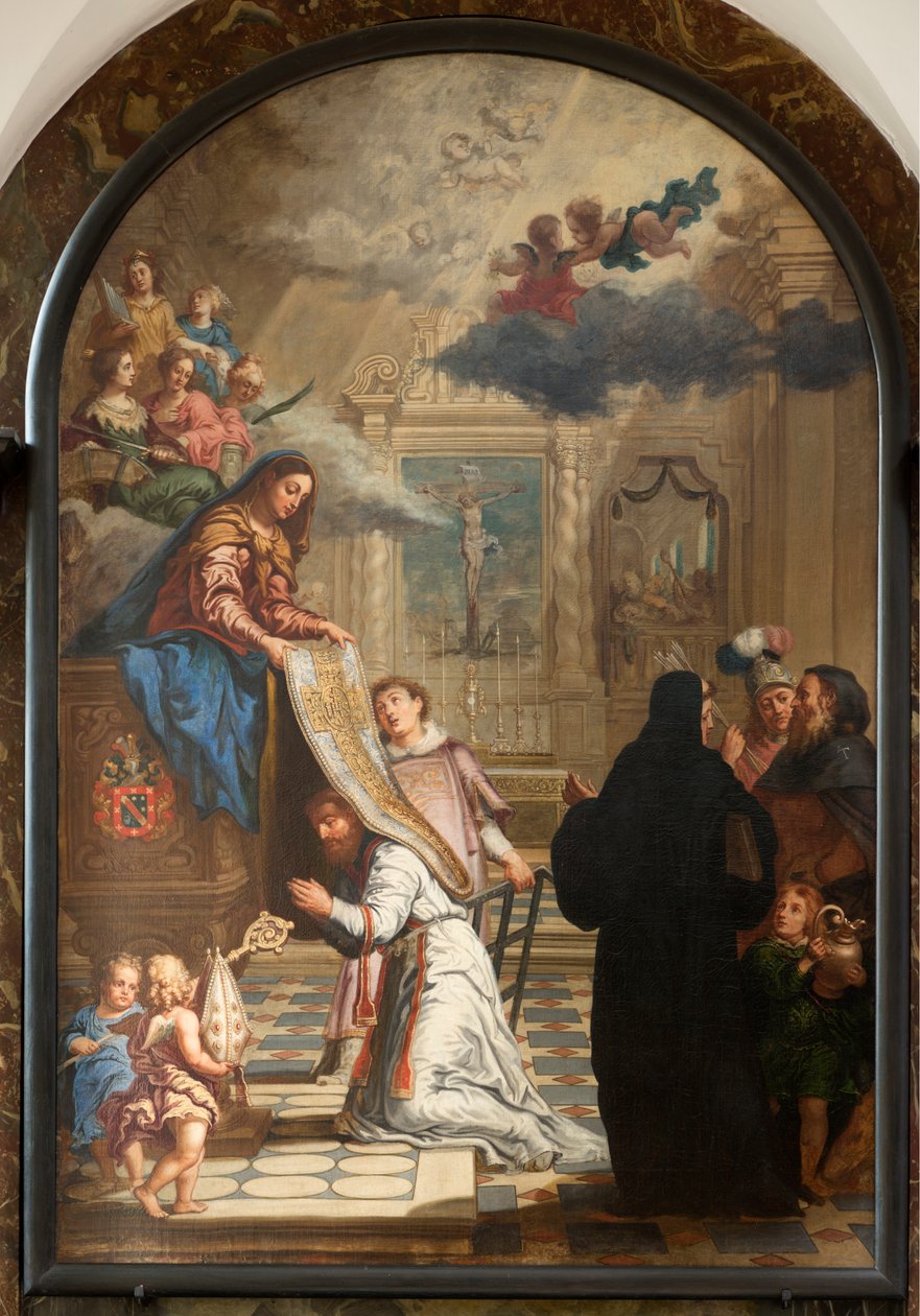 Parish Church. Interior. Our Lady Giving a Chasuble to Saint Ildefonsus by Unbekannter Künstler