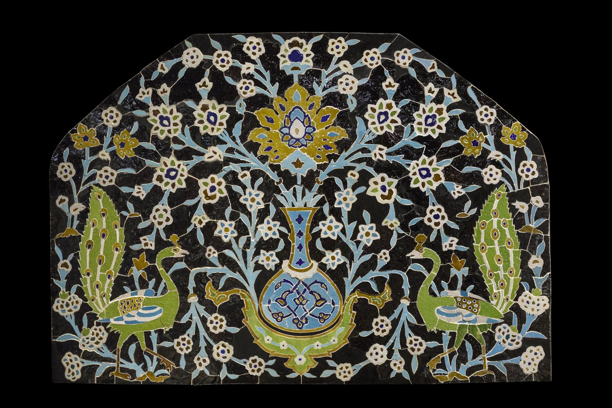 Peacock panel. Iran, Isfahan (?) by William M. Timlin