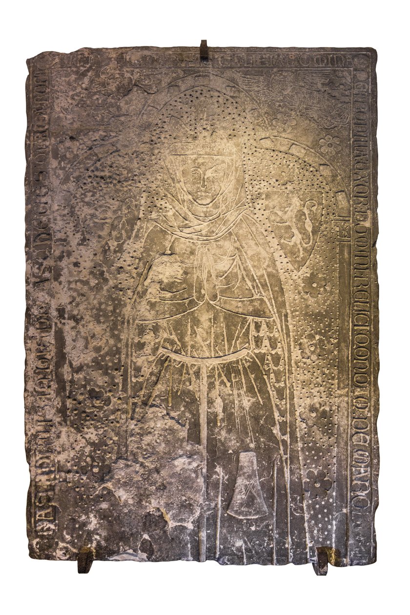 Petronille tombstone, wife of the knight Reli de Mareuil, died c. 1280 by William M. Timlin