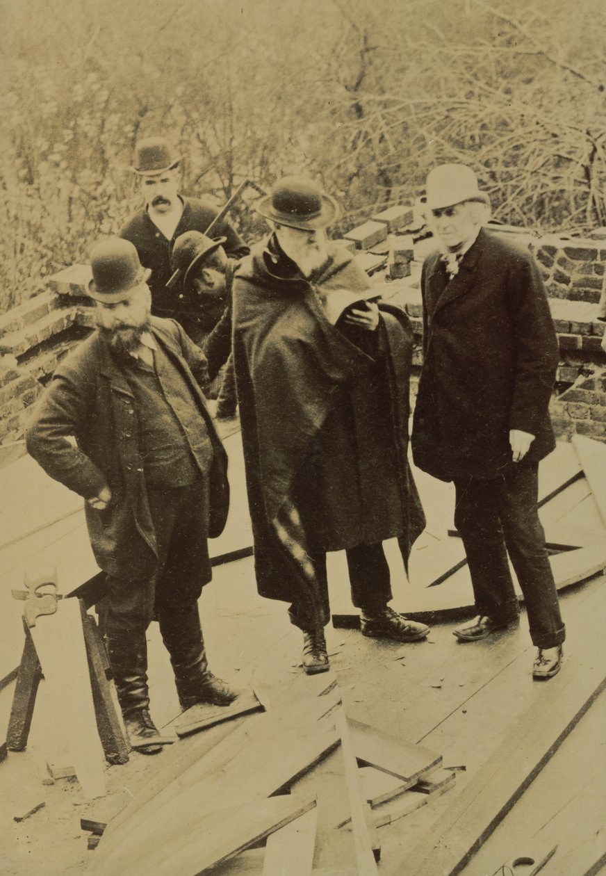 Philip Webb During the Construction of the Red House, Built for William Morris by Unbekannt