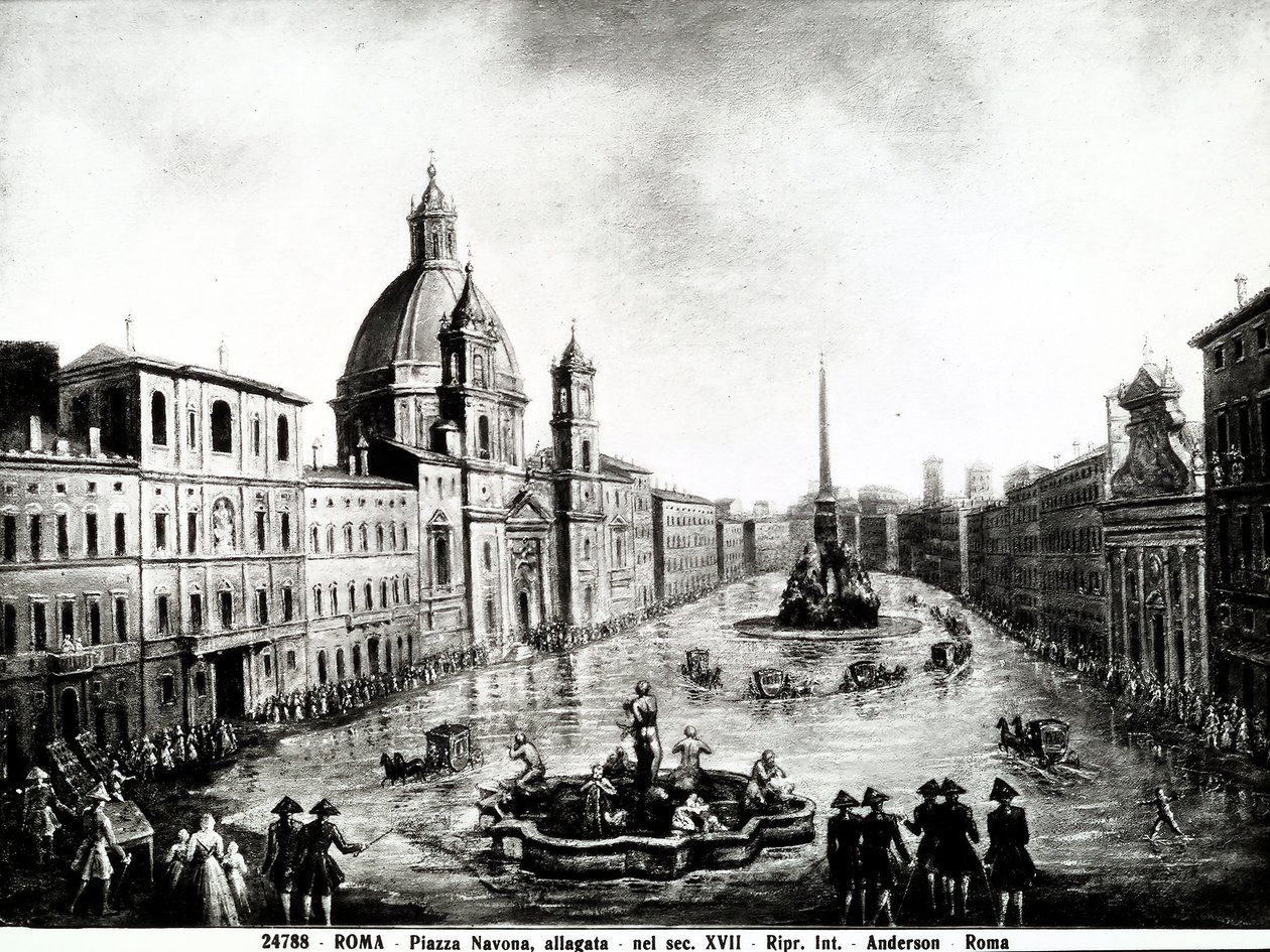 Piazza Navona in Rome by Unbekannt