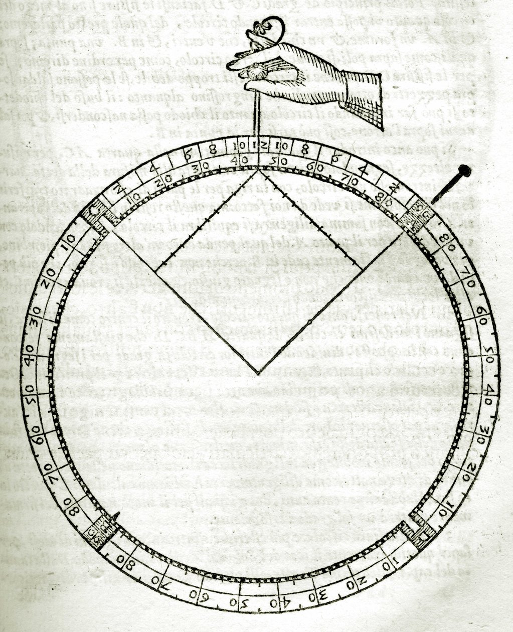 Plate drawn from Armonia Astronomica et Geometrica, quattro trattati ne 