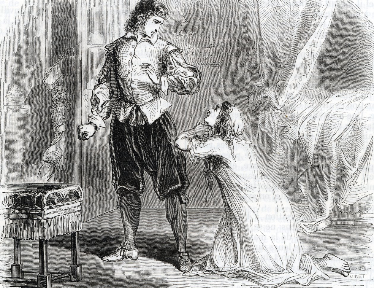 Poison Affair: The Marquise de Brinvilliers Reunited with Her Lover the Tutor Briancourt by Unbekannter Künstler
