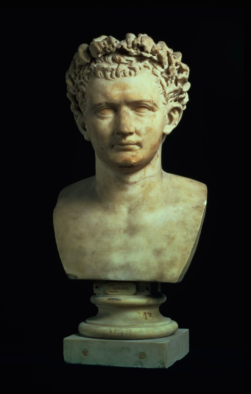 Portrait bust of Emperor Nero (37-68), after 75 AD by Unbekannt