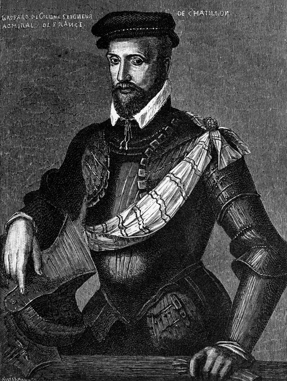 Portrait of Gaspard de Coligny, French nobleman, admiral, and Huguenot leader by William M. Timlin