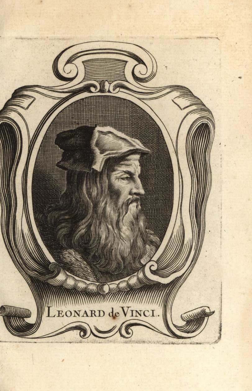 Portrait of Leonardo da Vinci, Italian Renaissance Artist by Unbekannter Künstler