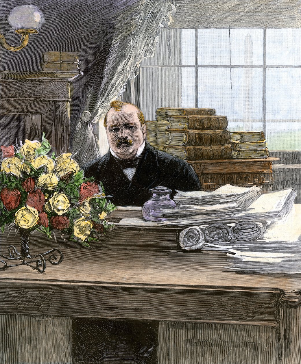 Portrait of Stephen Grover Cleveland, President of the United States by Unbekannter Künstler