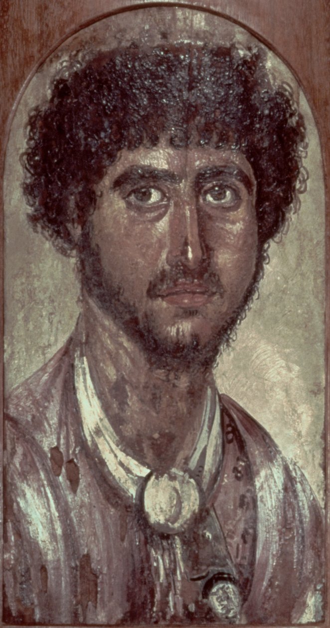 Portrait of a Greek, from Fayum, Romano-Egyptian by Unbekannt
