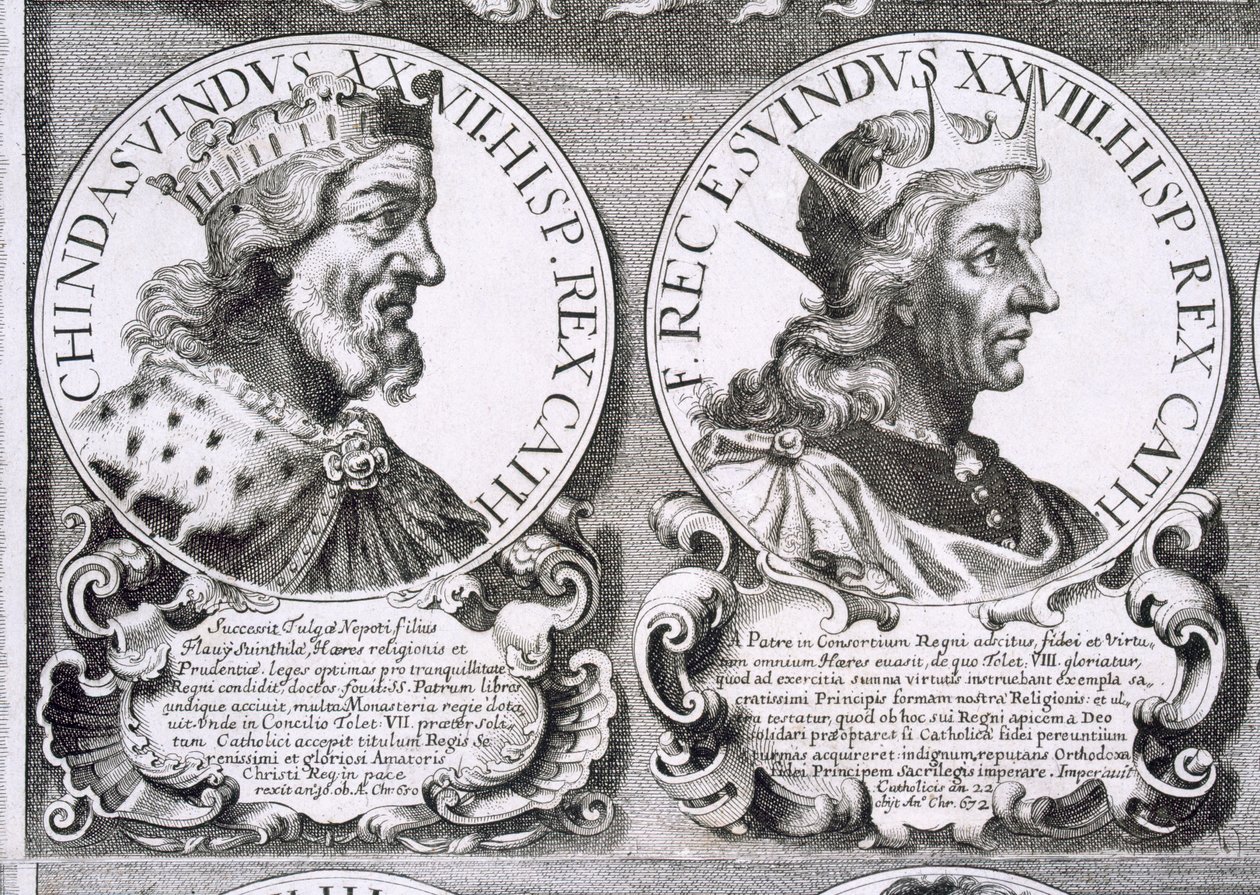 Portraits of Chindasuinth and Recceswinth by Unbekannt