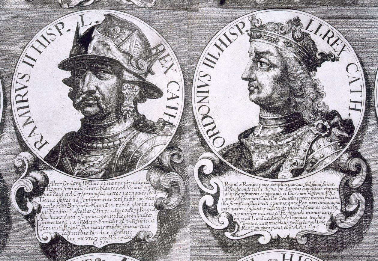 Portraits of Ramiro II and Ordono III by Unbekannt