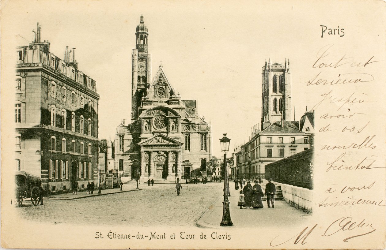 Saint Etienne du Mont, Tour de Clovis, Paris, France by William M. Timlin