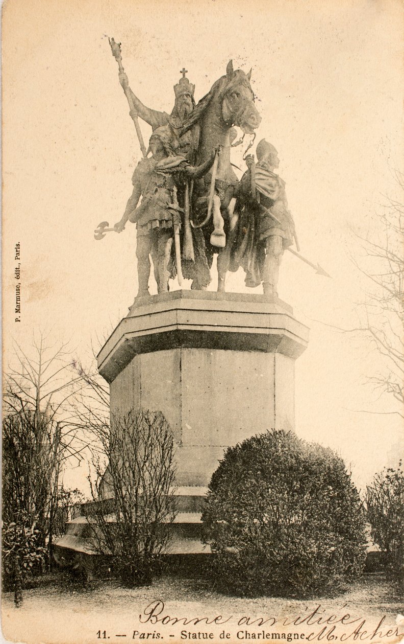 Statue of Charlemagne, Paris, France by William M. Timlin