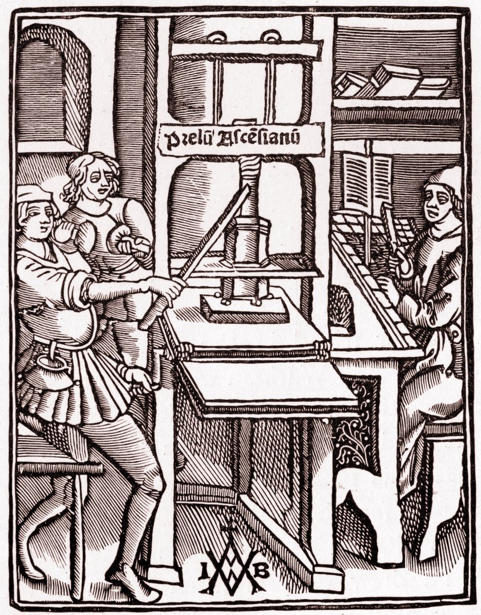 Printing press 1511 by Unbekannter Künstler