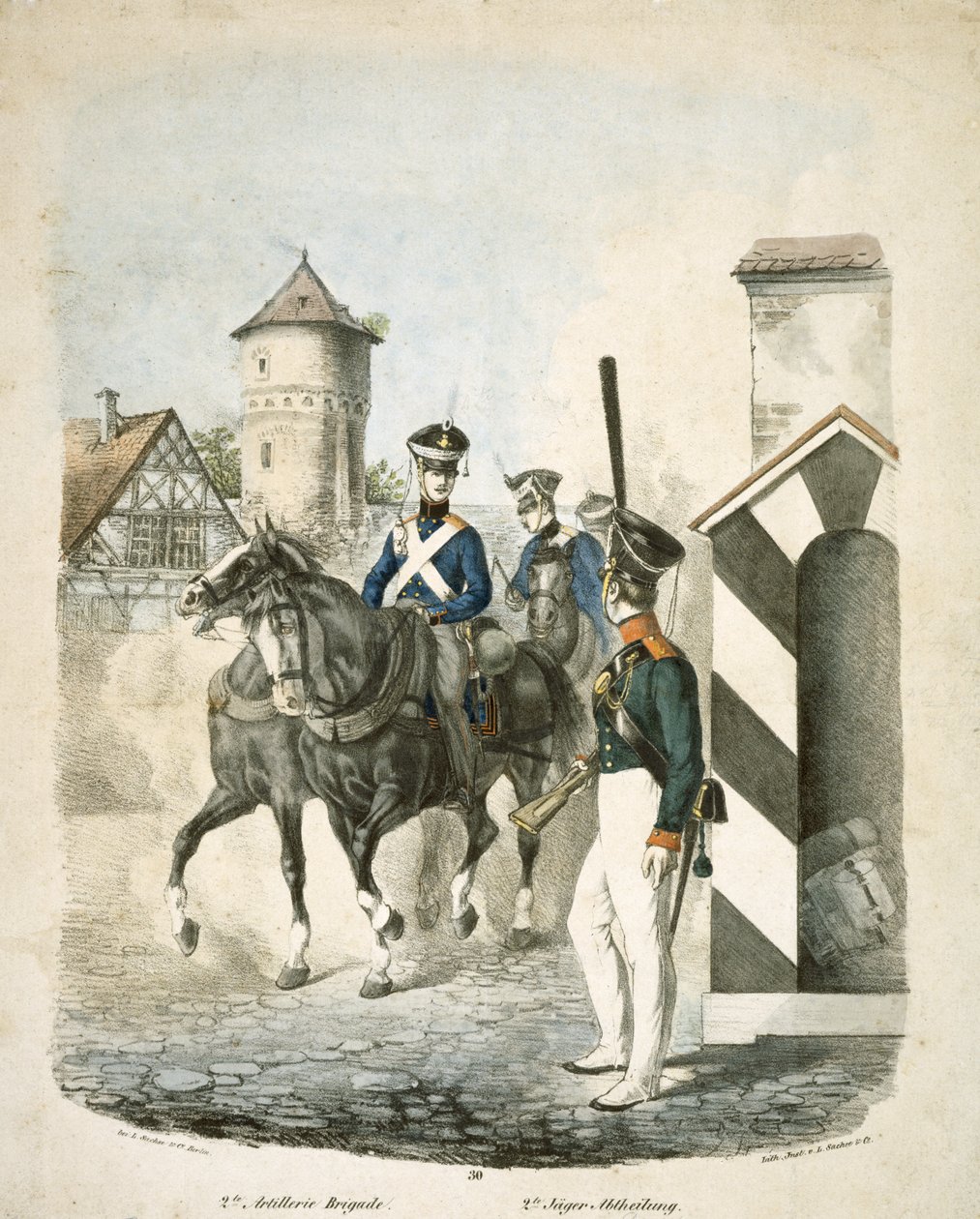 Prussian Soldiers by Unbekannter Künstler