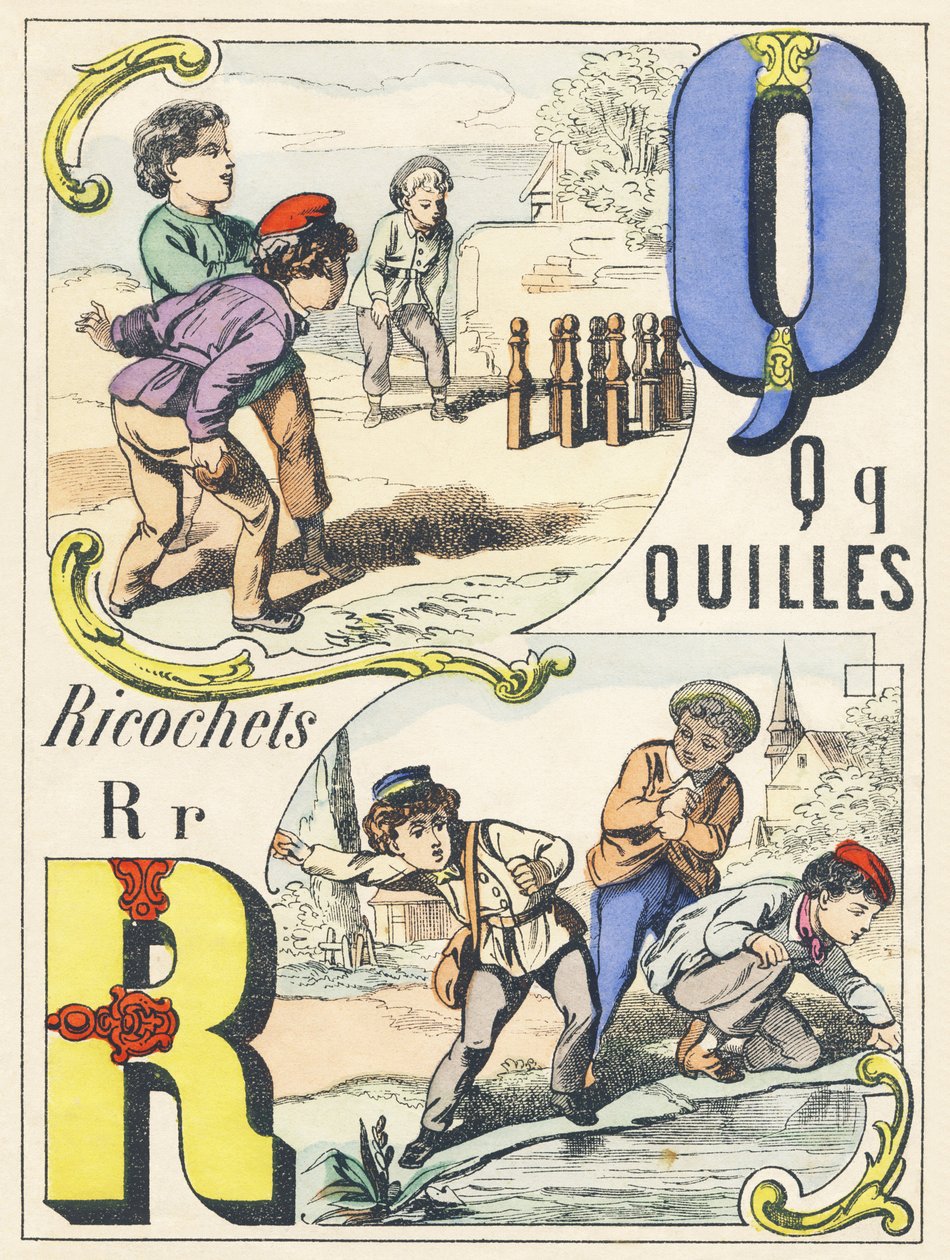 Q R: Skittles, Ricochets - Games Alphabet by Unbekannt