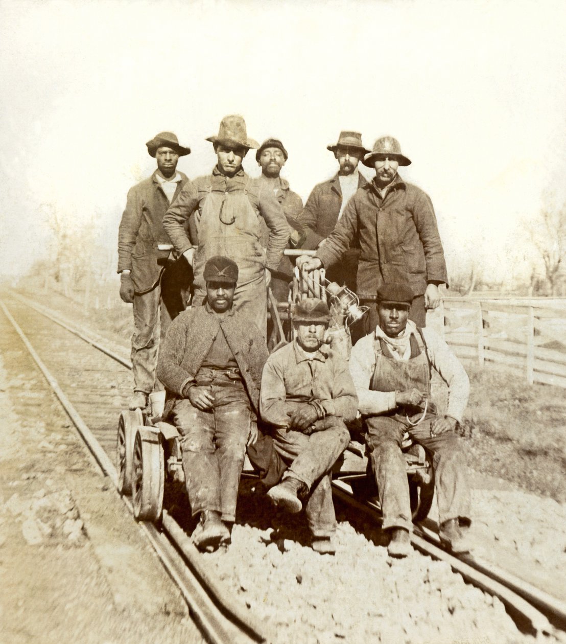 Railroad Workers, Gallatin, Tennessee, c.1895 by William M. Timlin