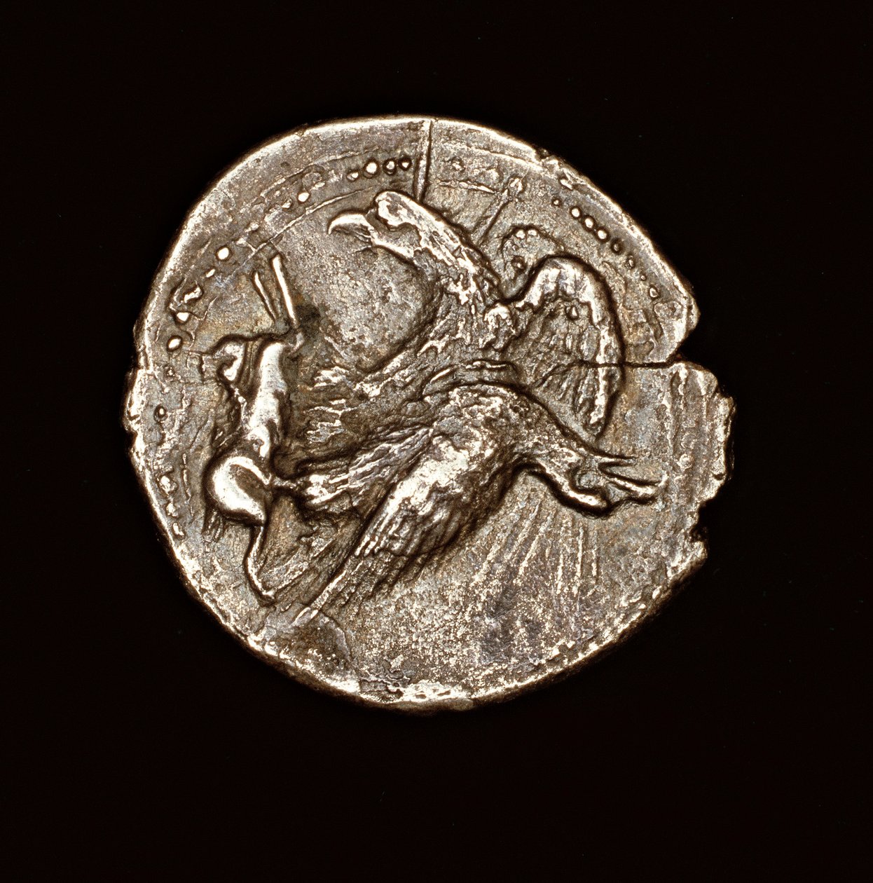 Rare Ancient Greek Coin, Silver Tetradrachm, Agrigentum, Eagle with Hare (411 BC) by Unbekannter Künstler