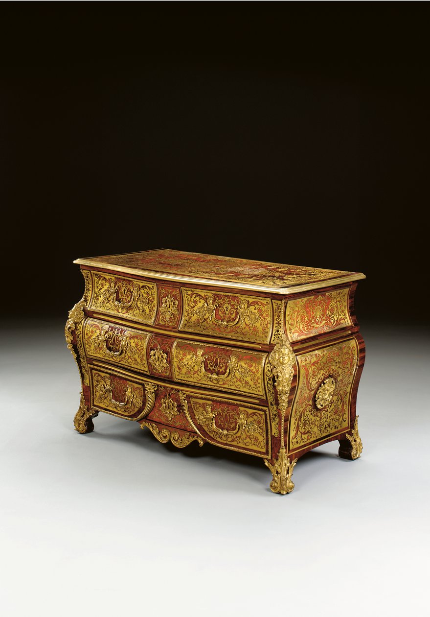 Regence Boulle marquetry commode en tombeau, 18th - 19th century by Unbekannt