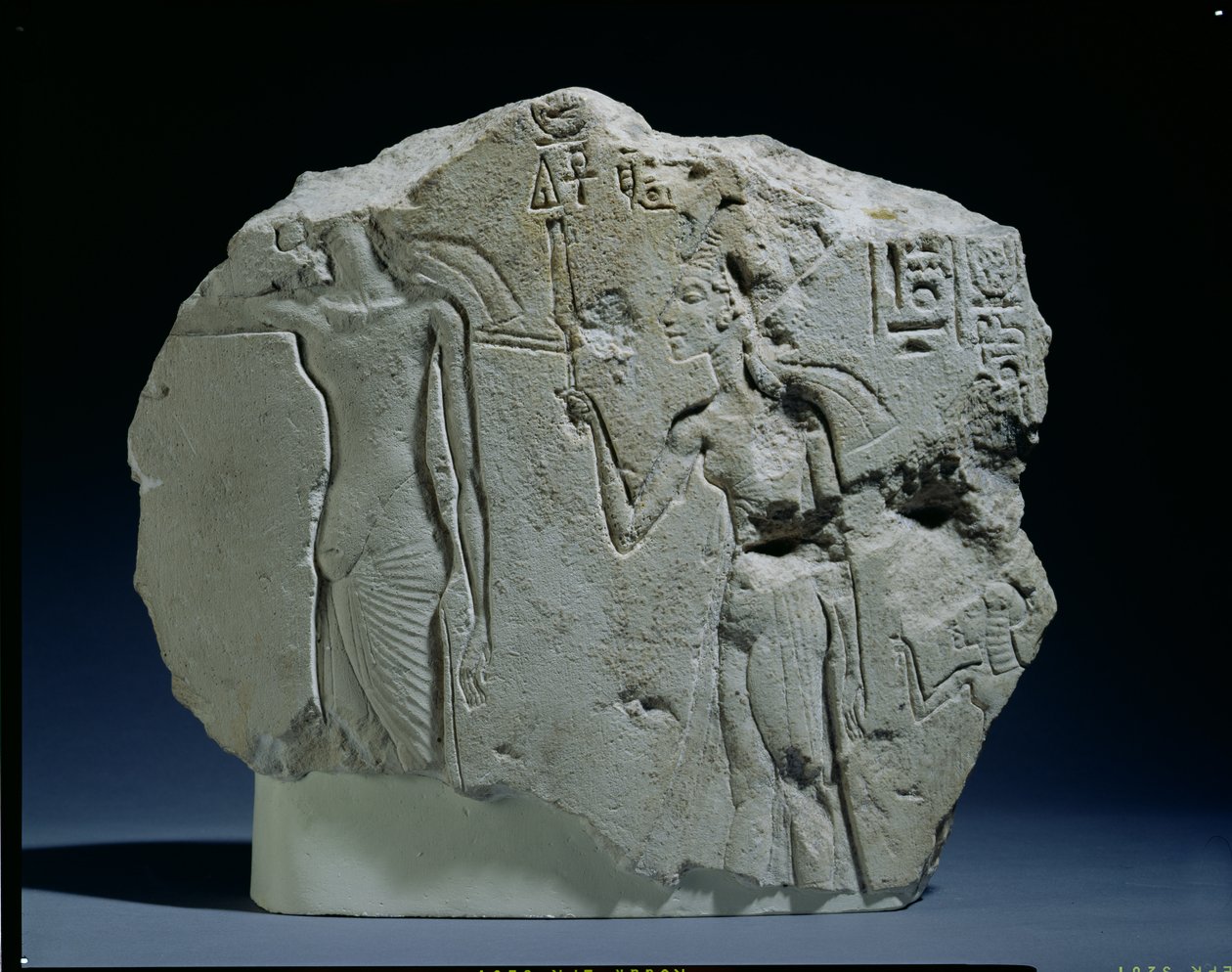 Relief of Nubian Soldier with Bow, Amarna by Unbekannt