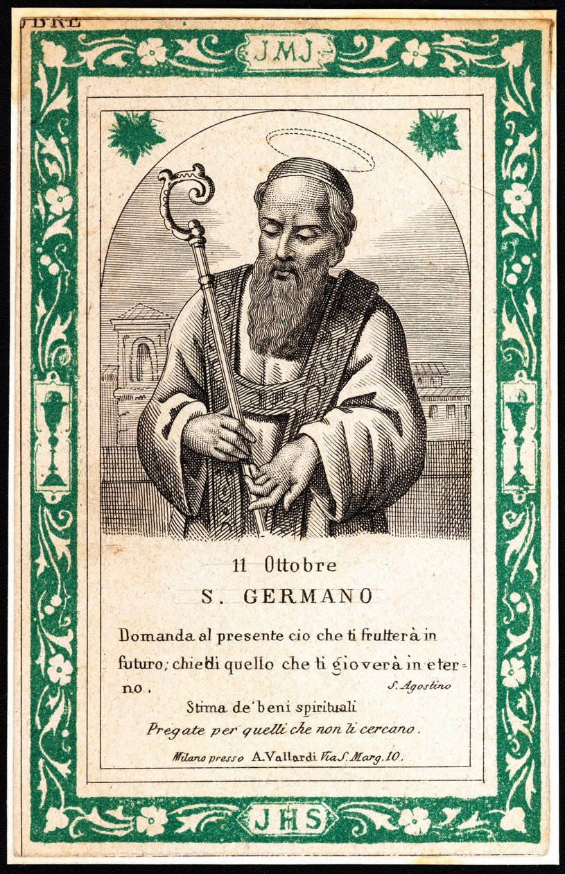 Representation of Saint Germain, Early 20th Century by Unbekannter Künstler