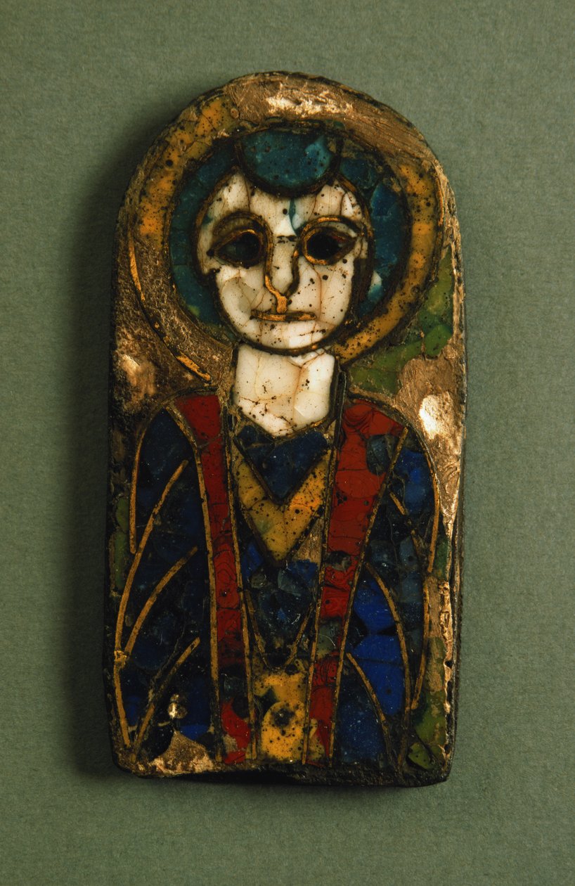 Rounded Plaque, Depicting Christ or a Saint, Late 9th Century by Unbekannt