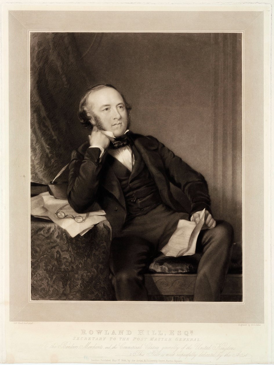 Rowland Hill, originator of the penny post by Unbekannt