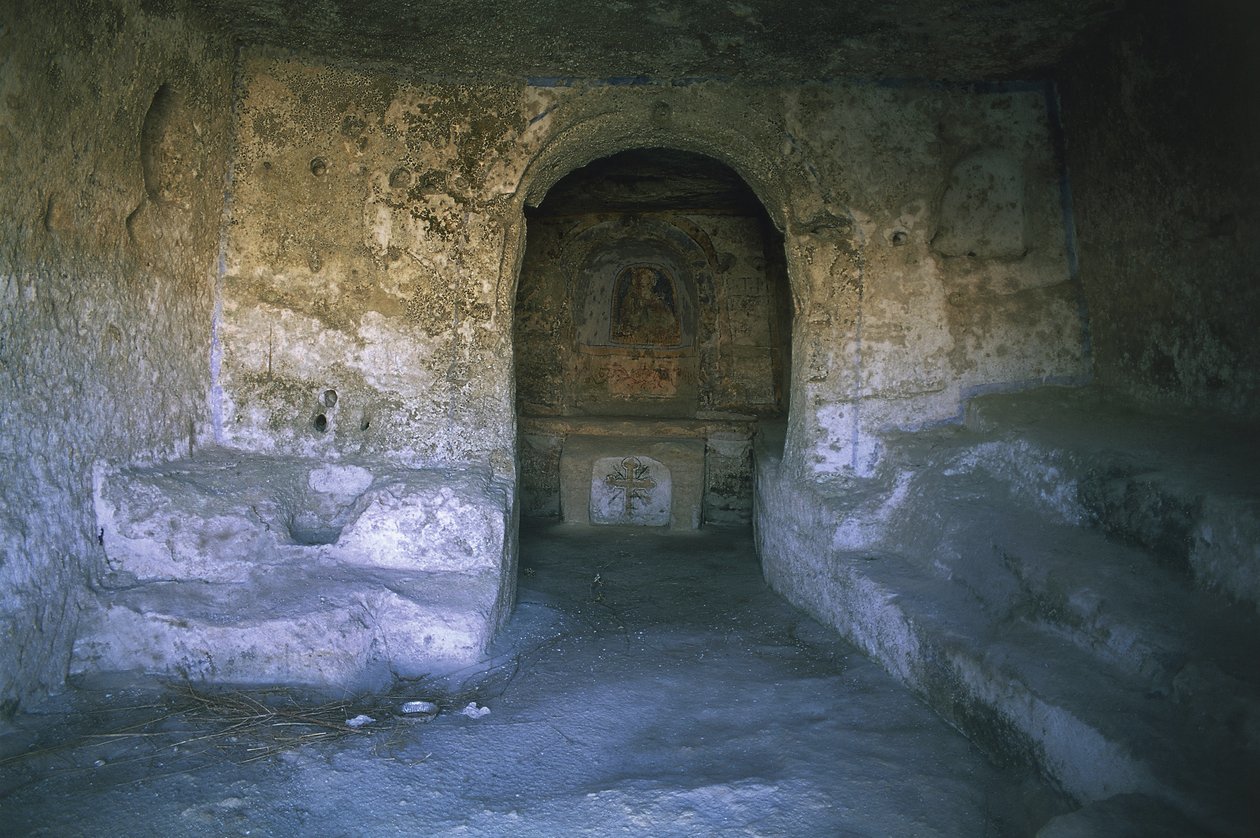 Ruins of a church, Rocky Church, Matera, Basilicata, Italy by Benjamin Baud