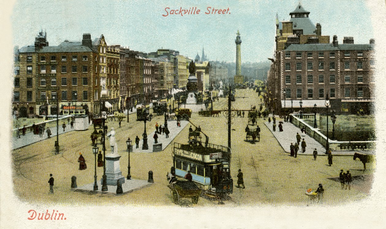 Sackville Street, Dublin by Unbekannter Künstler