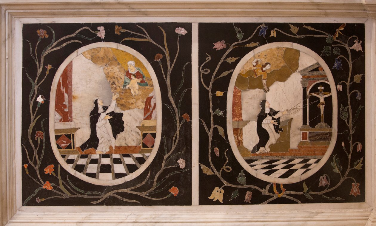 Saint Corona Church, Altar, Marble Tarsia, Vicenza, Veneto, Italy by Benjamin Baud
