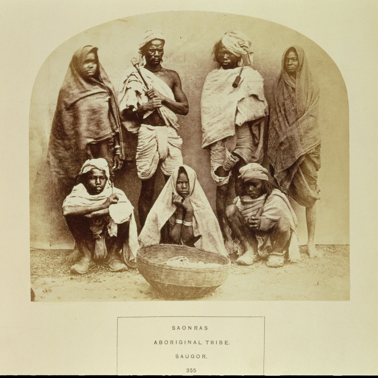 Saonras, an Aboriginal Tribe from Saugor, Central India, No. 355 from 