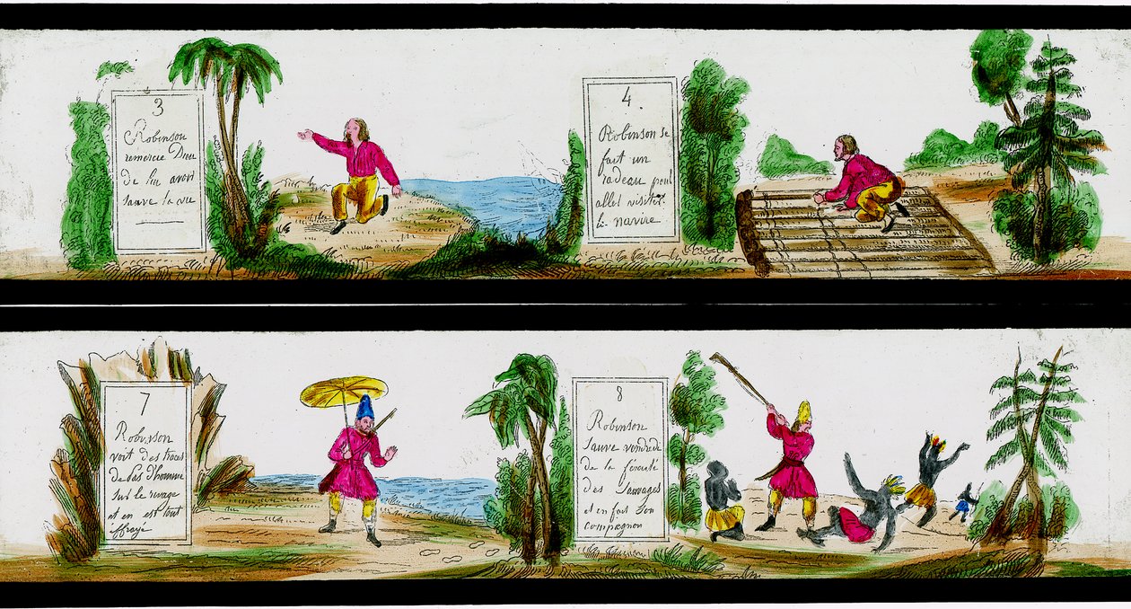 Scene from the Adventures of Robinson Crusoe by Unbekannter Künstler
